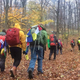 The pilgrims walk to Katowice, Poland.